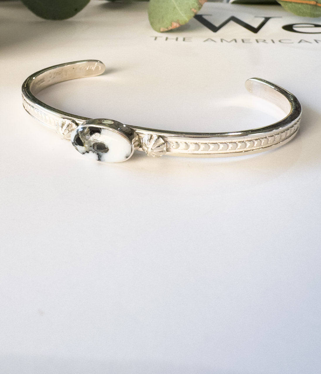 June Delgarito White Buffalo Cuff - Blessings Grow Meadows -