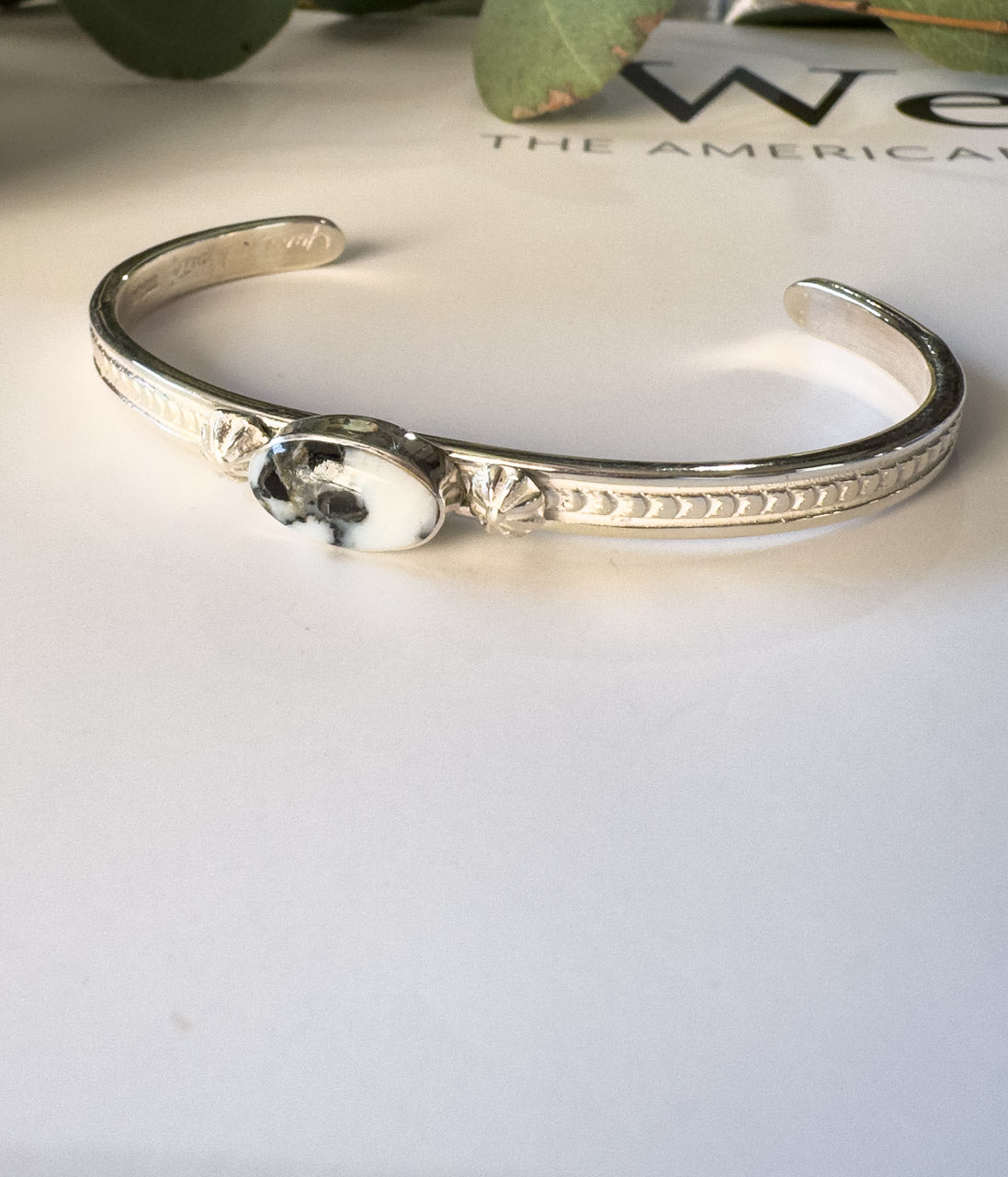 June Delgarito White Buffalo Cuff - Blessings Grow Meadows -