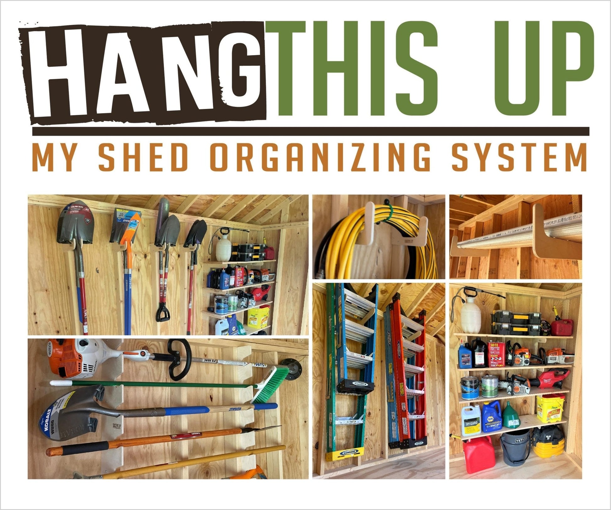 Complete Shed Organization Kit – Yard & Garden Tool Storage System - Blessings Grow Meadows