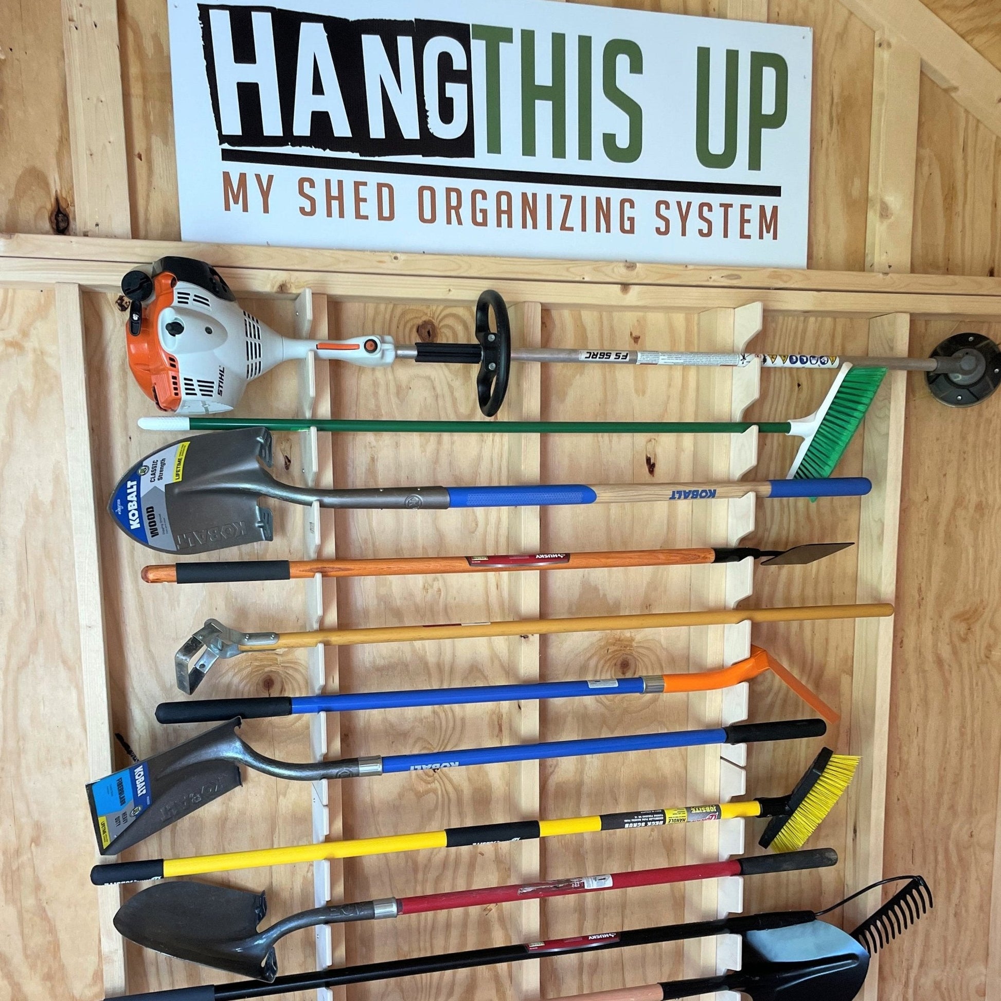 Complete Shed Organization Kit – Yard & Garden Tool Storage System - Blessings Grow Meadows