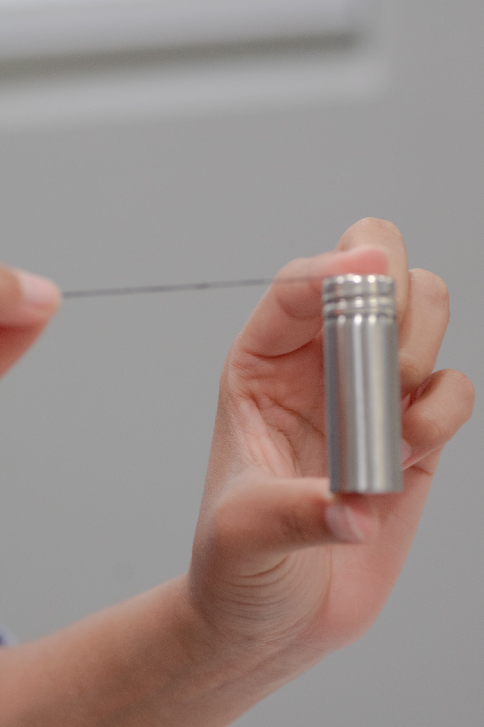 Charcoal Floss - Stainless Steel Holder - No Tox Life® - Blessings Grow Meadows