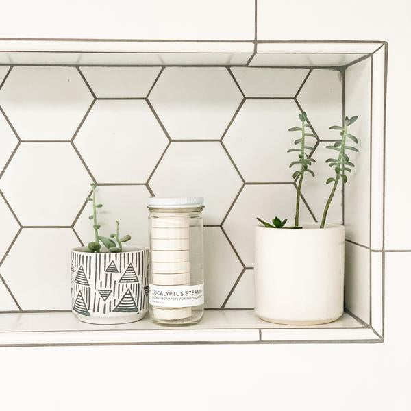 Eucalyptus Steam cleansing vapors for shower in a normal jar by NO TOX LIFE, featuring fresh eucalyptus leaves and vapor capsules.