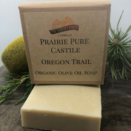 Oregon Trail Real Castile Organic Olive Oil Soap for Sensitive Skin - Dye Free - 100% Certified Organic Extra Virgin Olive Oil - Blessings Grow Meadows