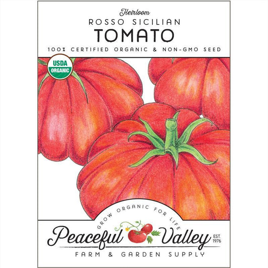 Paste Rosso Sicilian Tomato Seeds (Organic) - Blessings Grow Meadows