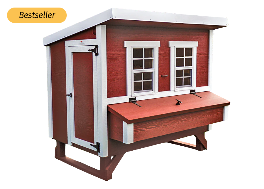 Large OverEZ Chicken Coop designed for up to 15 chickens, featuring spacious outdoor shelter and durable construction.