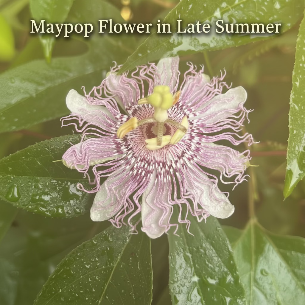 Maypop Passionflower (Passiflora incarnata) Live Plant – Native Vine, Edible Fruit, Zones 6–9, Hardy Passion Fruit