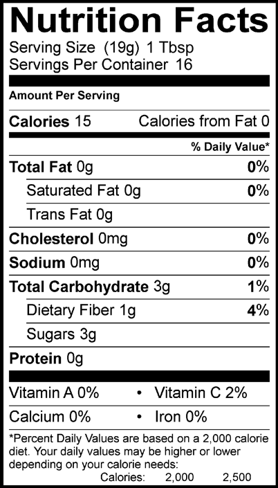 Peach Pecan jam 18oz