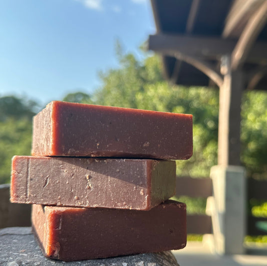 Moroccan Vanilla Goat Milk Soap by Peachy Clean Soaps and More LLC, creamy soap bar with vanilla and goat milk ingredients.