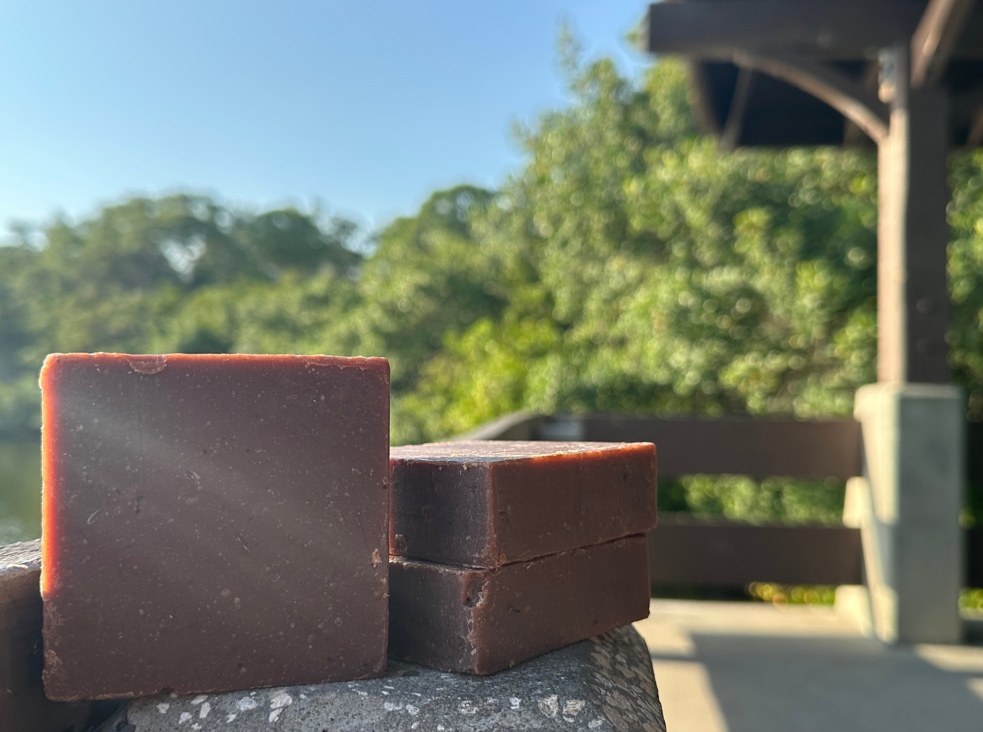 Moroccan Vanilla Goat Milk Soap by Peachy Clean Soaps and More LLC with creamy soap bar featuring vanilla scent and goat milk ingredients.