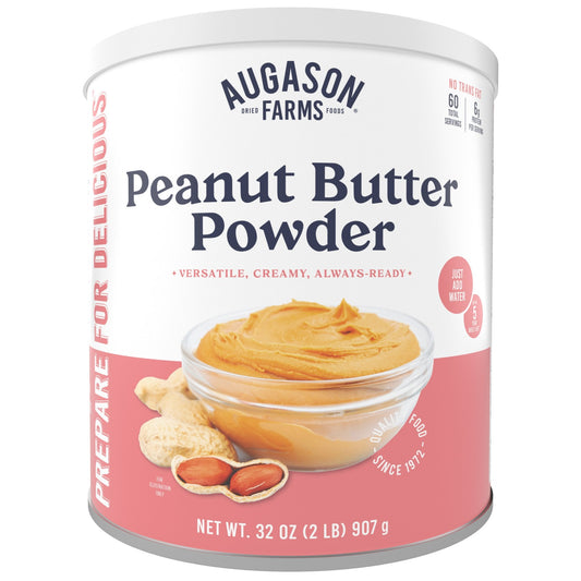 Peanut Butter Powder Can, 60 Servings - Blessings Grow Meadows