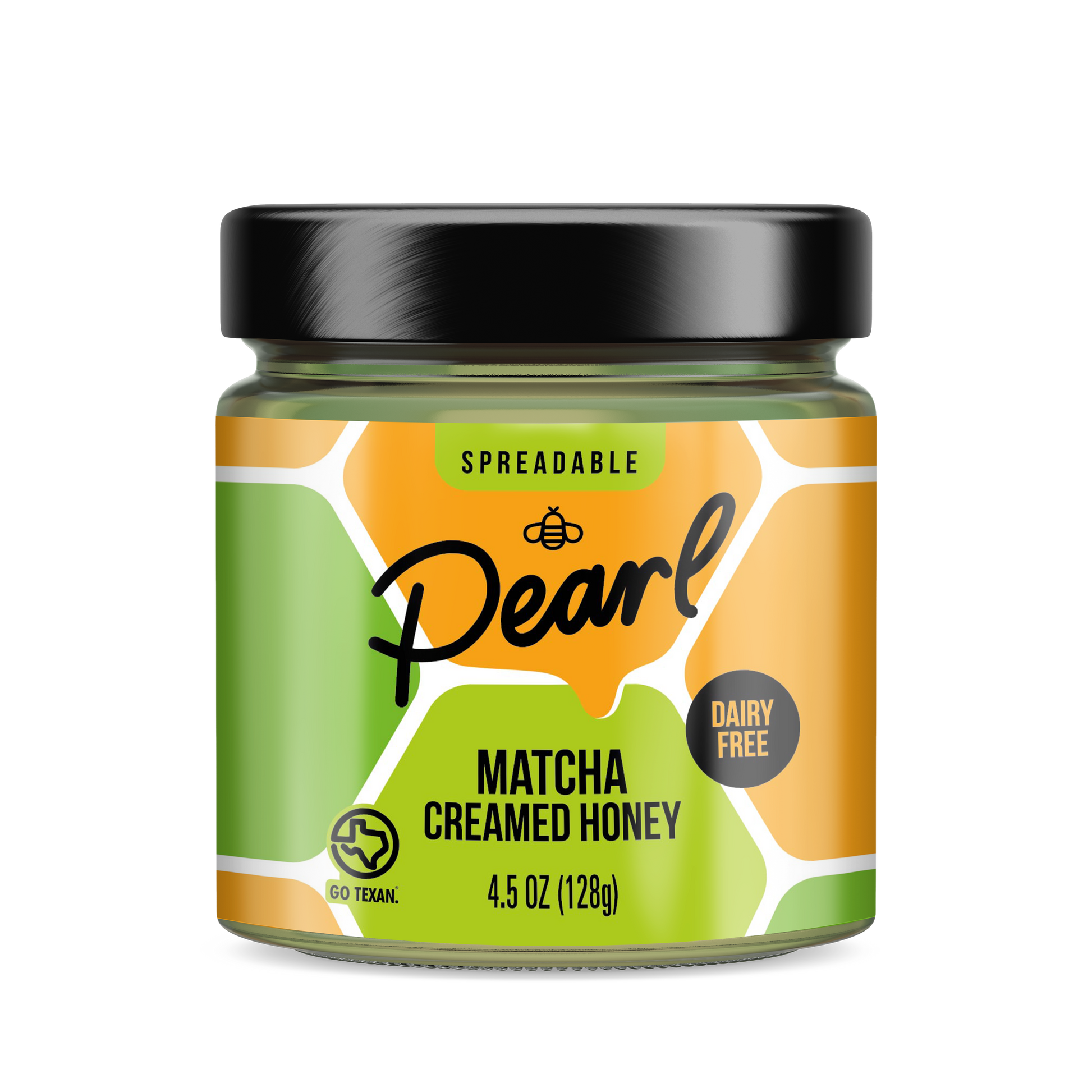 Assorted Pearl Honey Spreads variety 3-pack with different flavors displayed on a spice rack.