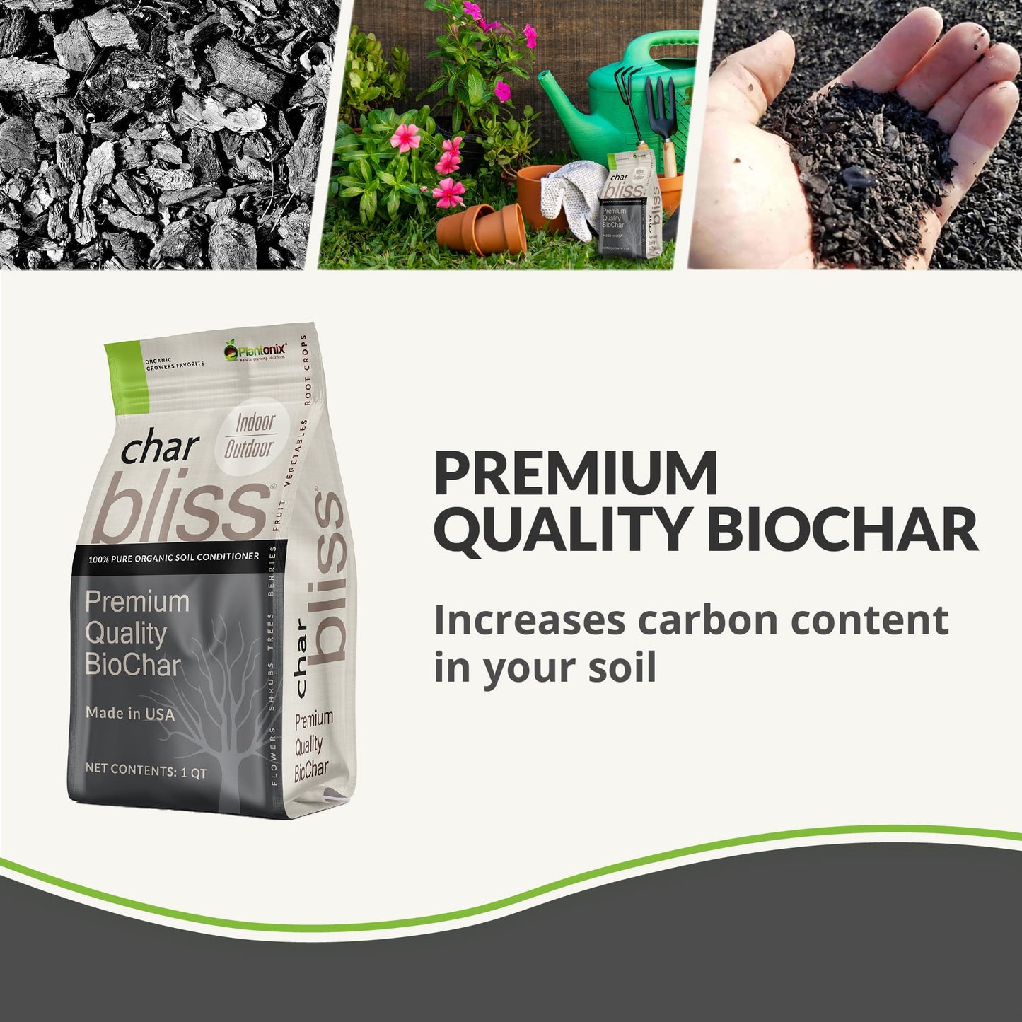 Char Bliss - Premium Biochar Soil Amendment - Blessings Grow Meadows