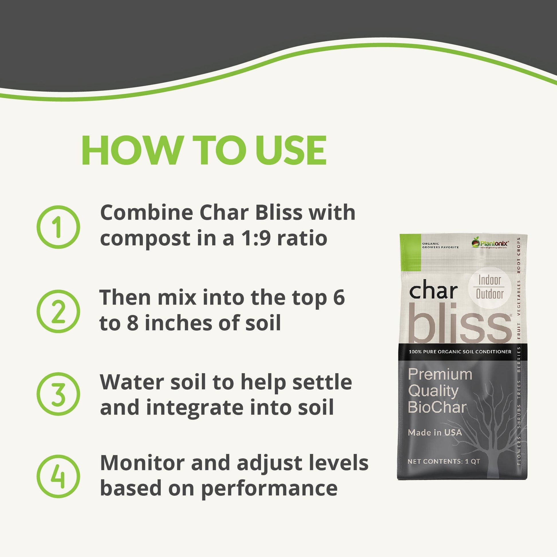 Char Bliss - Premium Biochar Soil Amendment - Blessings Grow Meadows