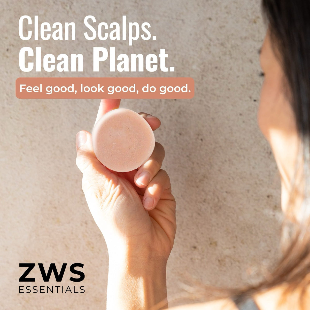 Plastic-free shampoo and conditioner bar duo by ZeroWasteStore.com, with driftwood scent and clean, eco-friendly design.