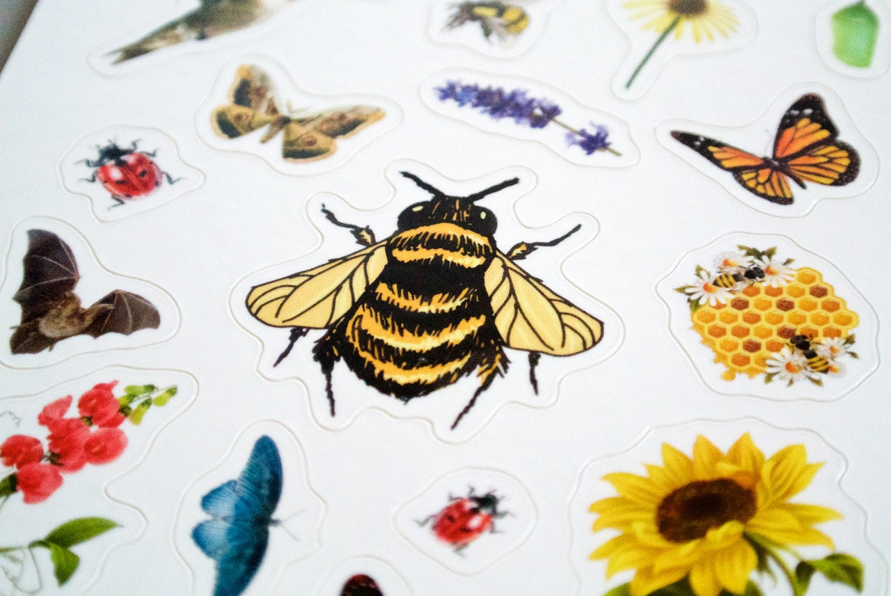 Pollinator Pride Patch and Sticker Kit - Blessings Grow Meadows