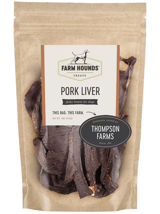 Fresh pork liver from Farm Hounds, showcasing the organic pork liver organs with visible texture and rich color.
