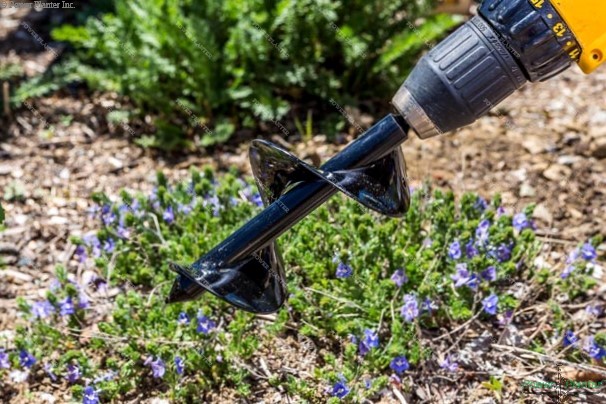 Bulb Planting Auger & Bedding Plant Tool (3" x 7") - Blessings Grow Meadows