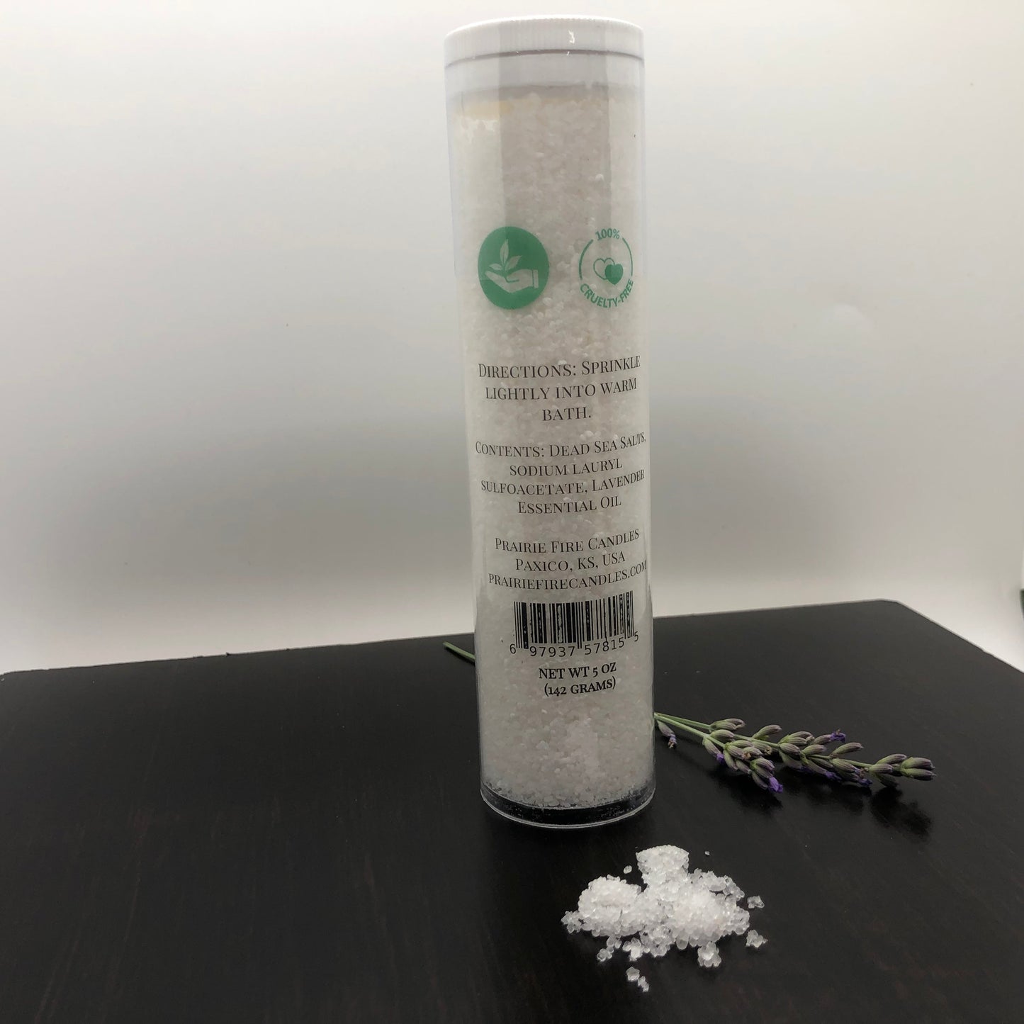 Lavender Dead Sea Bath Salts - 5oz (Prairie Fire Lavender) - Blessings Grow Meadows