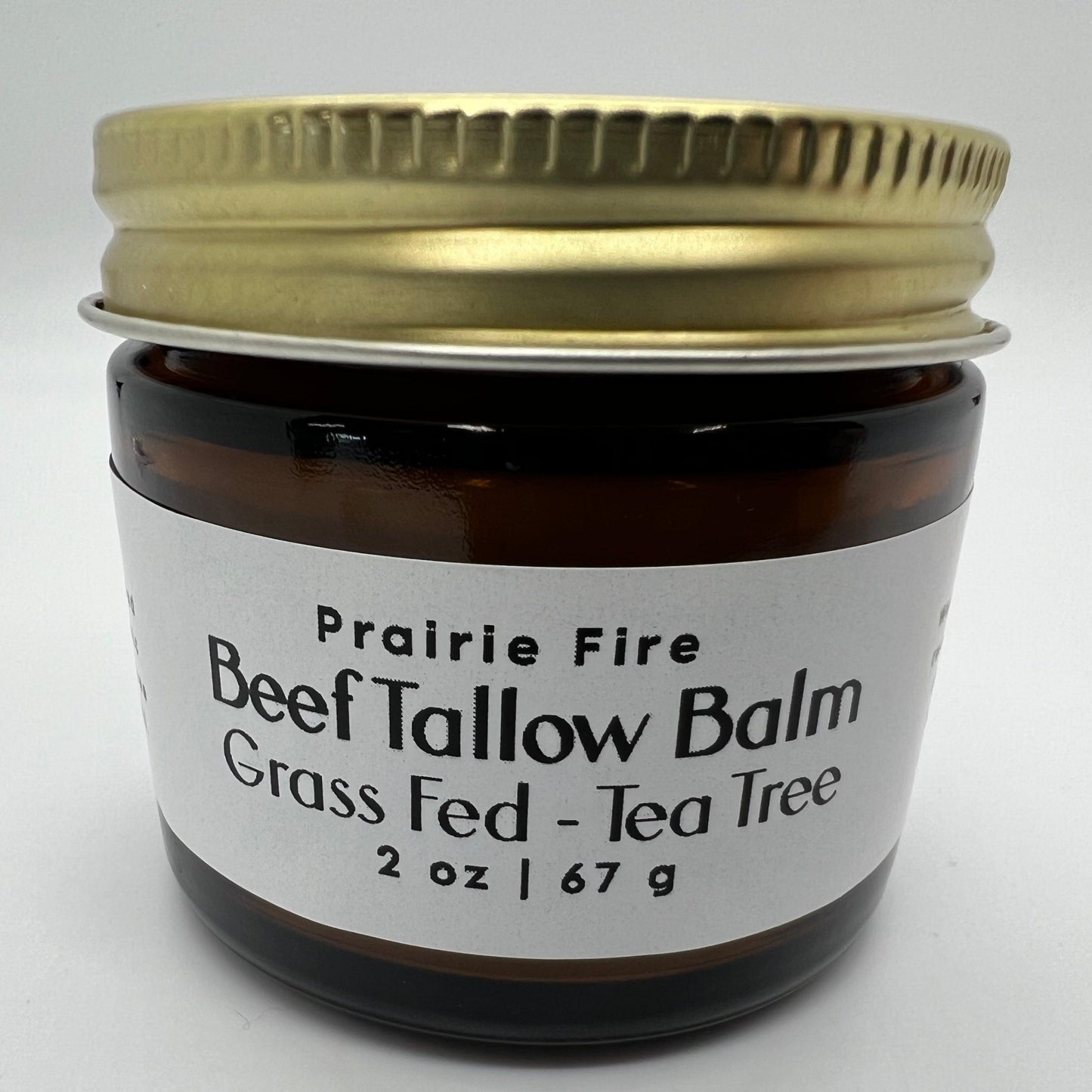Prairie Fire Tallow Beef Tallow Balm, 2 oz, organic grass-fed, fragrance-free moisturizer for nourishing skin care.