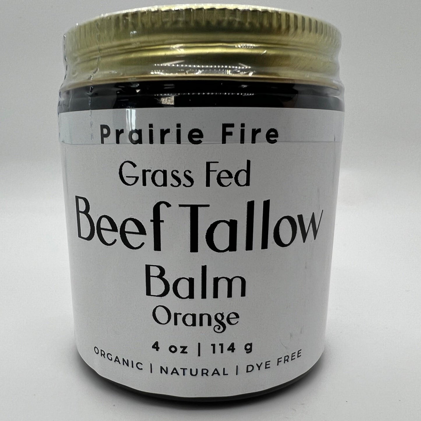 Beef Tallow Balm - 4 oz - Made in USA - Organic Grass Fed and Finished Tallow - Moisturizing Skin Care - Blessings Grow Meadows