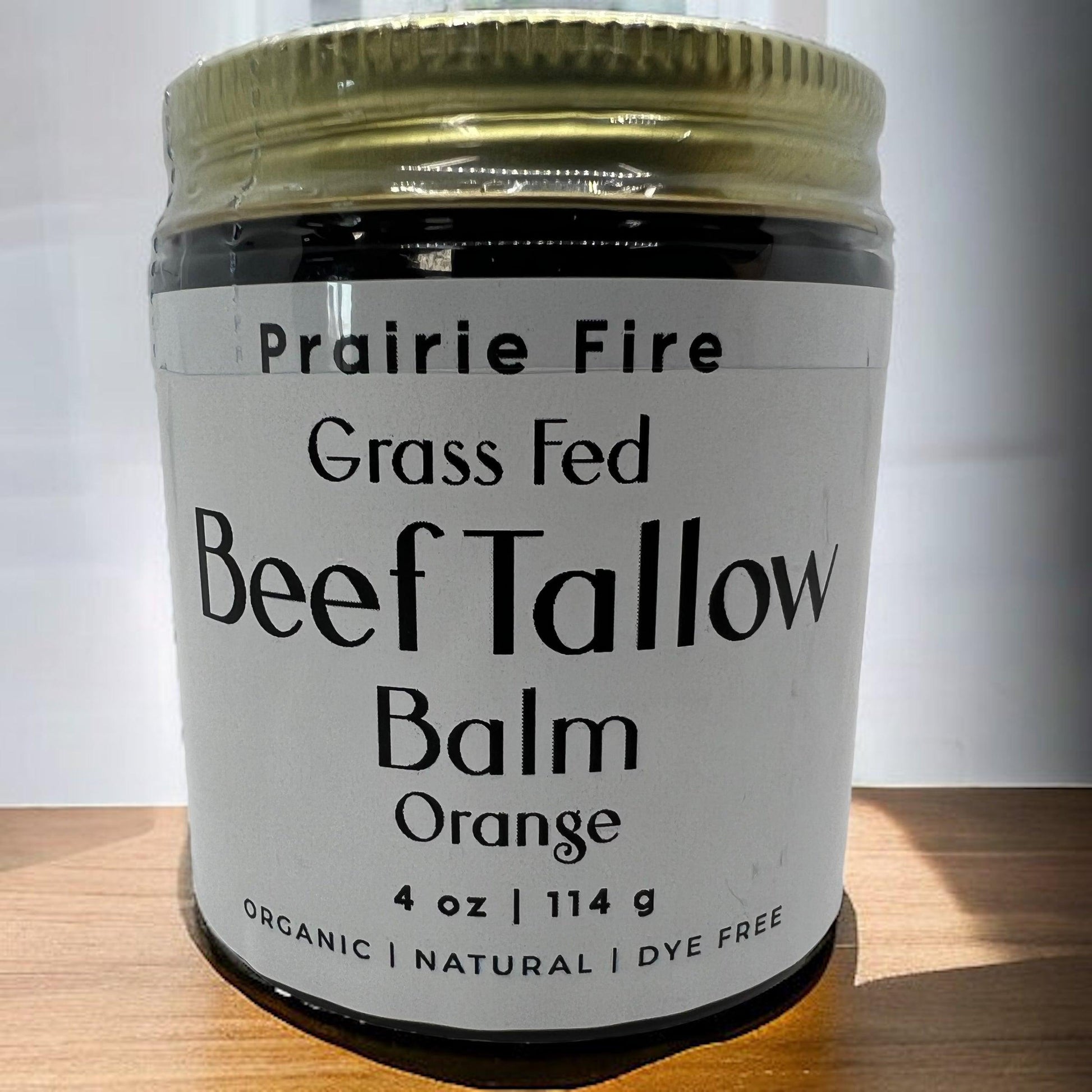 Beef Tallow Balm - 4 oz - Made in USA - Organic Grass Fed and Finished Tallow - Moisturizing Skin Care - Blessings Grow Meadows