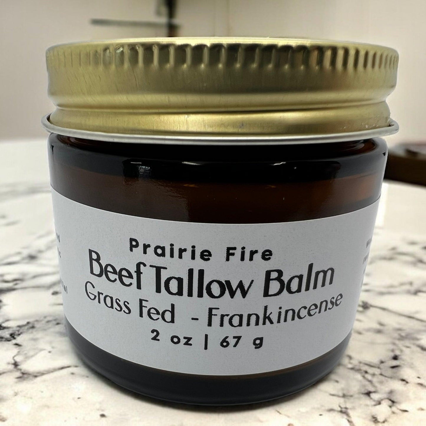 Beef Tallow Balm - 2 oz - Grown and Made in USA - Organic Grass Fed and Finished Tallow - Moisturizing Skin Care - Blessings Grow Meadows