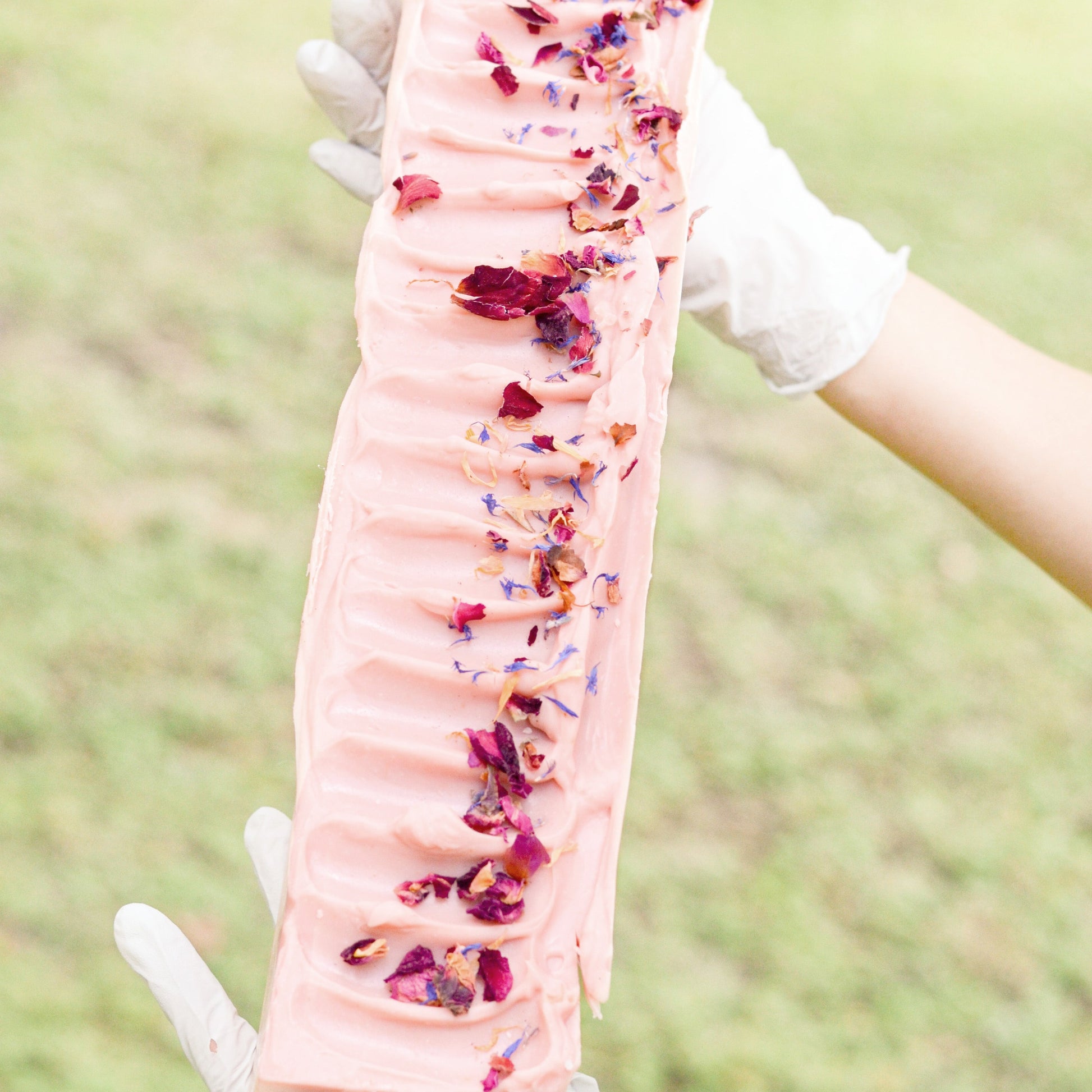 Wild Rose + Honey Handmade Tallow and Goat Milk Soap Bar - Blessings Grow Meadows