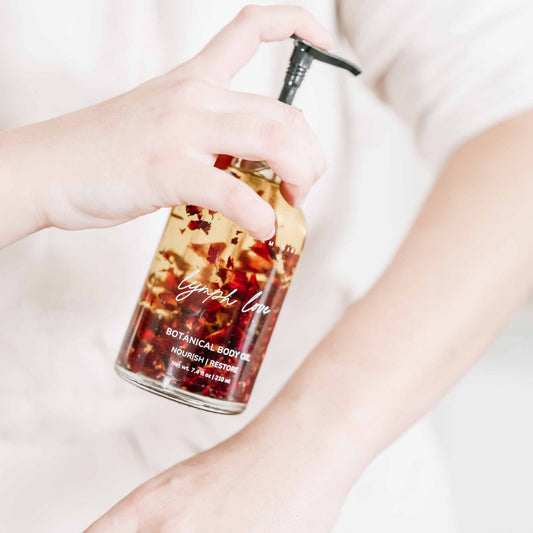 Lymph Love Natural Body Oil - Best for Lymphatic Massages - Blessings Grow Meadows -