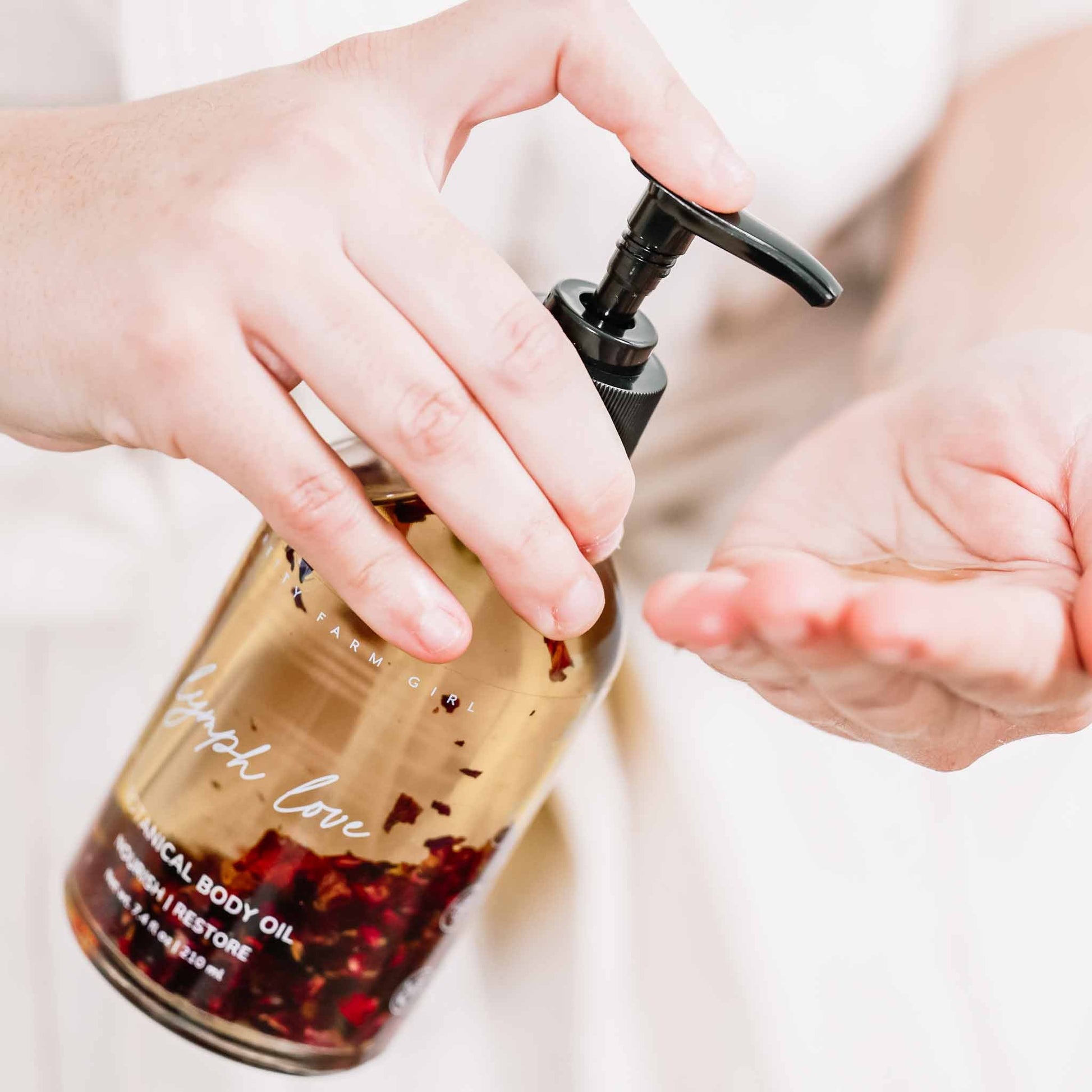 Lymph Love Natural Body Oil - Best for Lymphatic Massages - Blessings Grow Meadows -