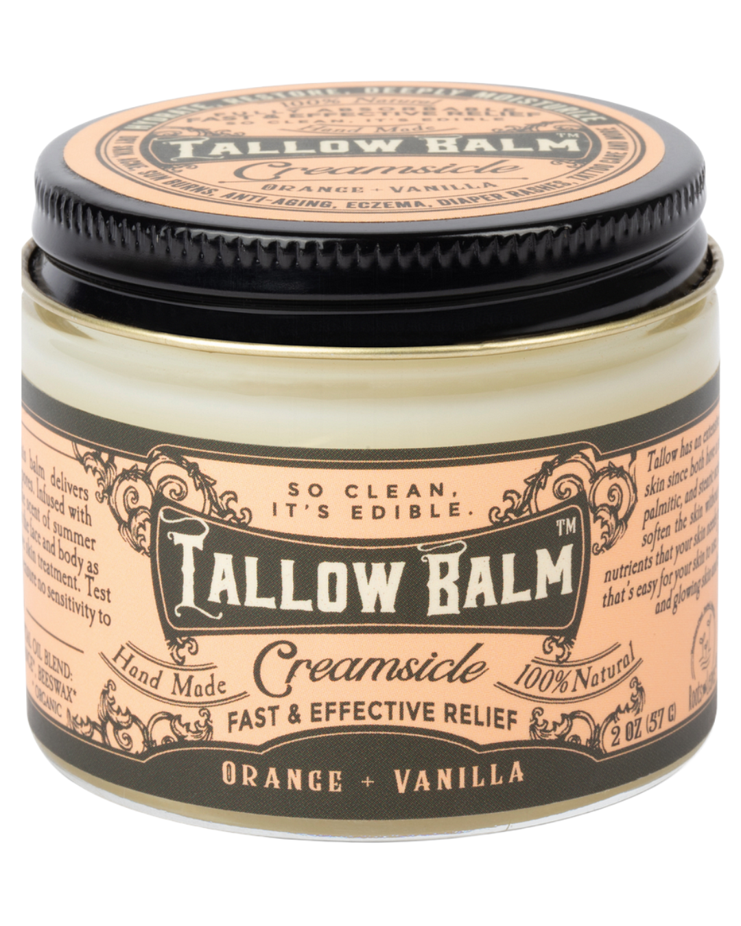 Tallow Balm- Creamsicle Scent - Blessings Grow Meadows