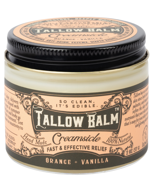Tallow Balm- Creamsicle Scent - Blessings Grow Meadows