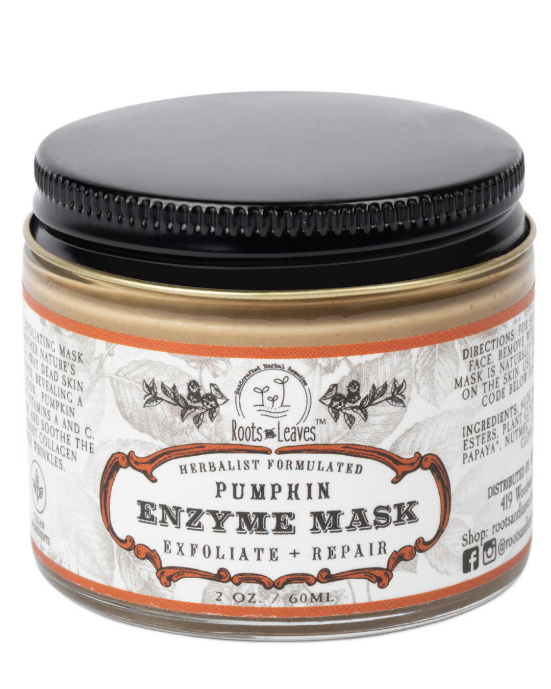 Pumpkin Enzyme Face Mask - Roots and Leaves LLC ~ Blessings Grow Meadows