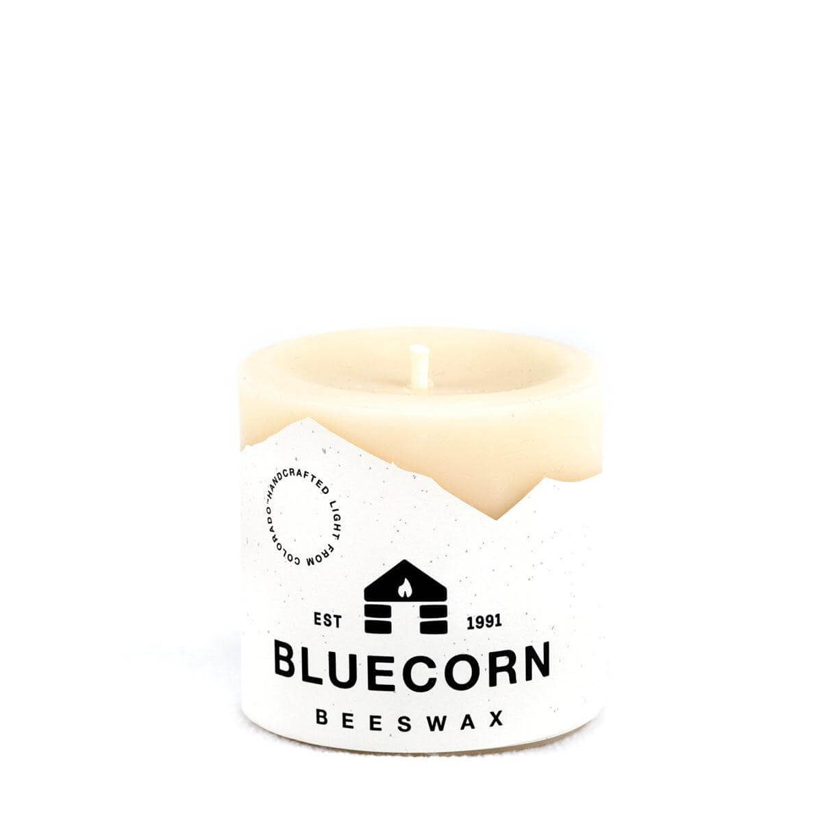 Ivory Pure Beeswax Pillar Candles