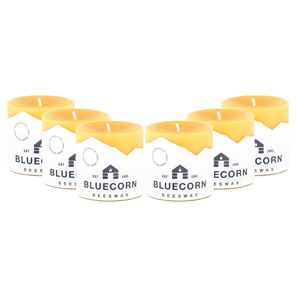 Pure Beeswax Pillar Candles - Bluecorn Candles ~ Blessings Grow Meadows