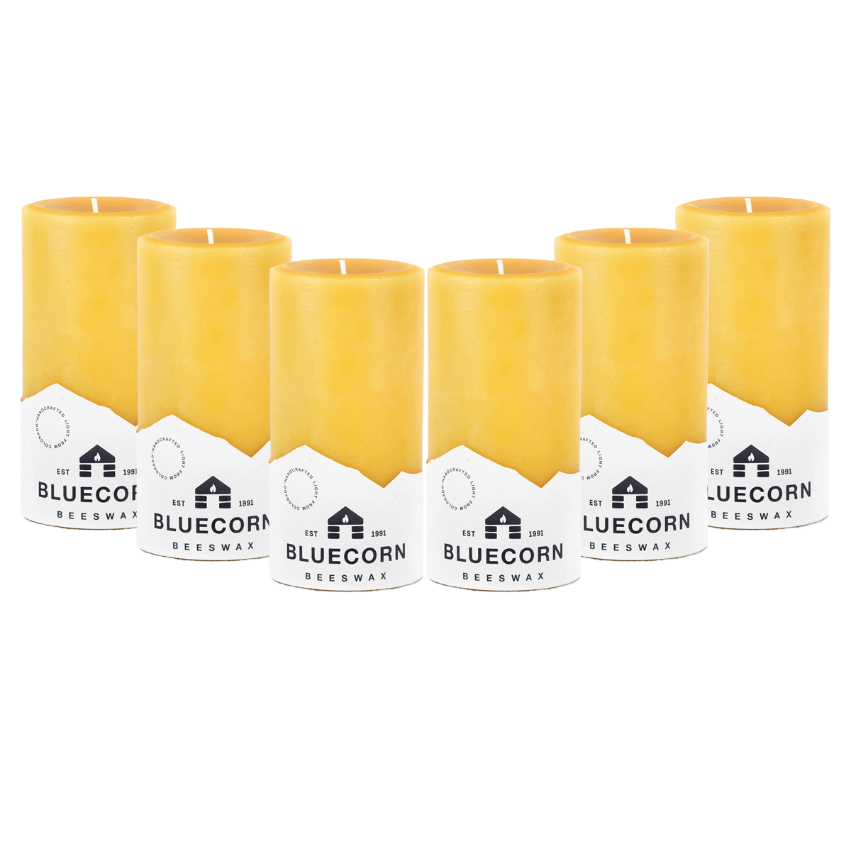 Pure Beeswax Pillar Candles - Bluecorn Candles ~ Blessings Grow Meadows