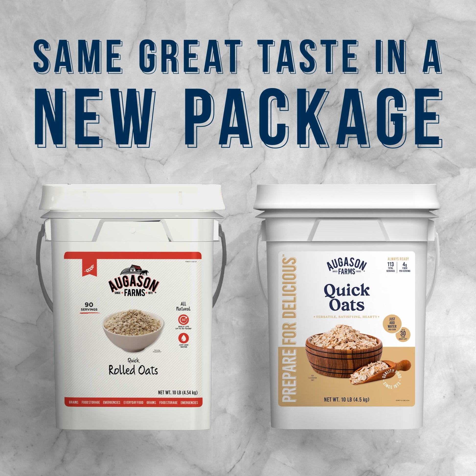 Quick Oats 4 Gallon Pail, 113 Servings - Blessings Grow Meadows