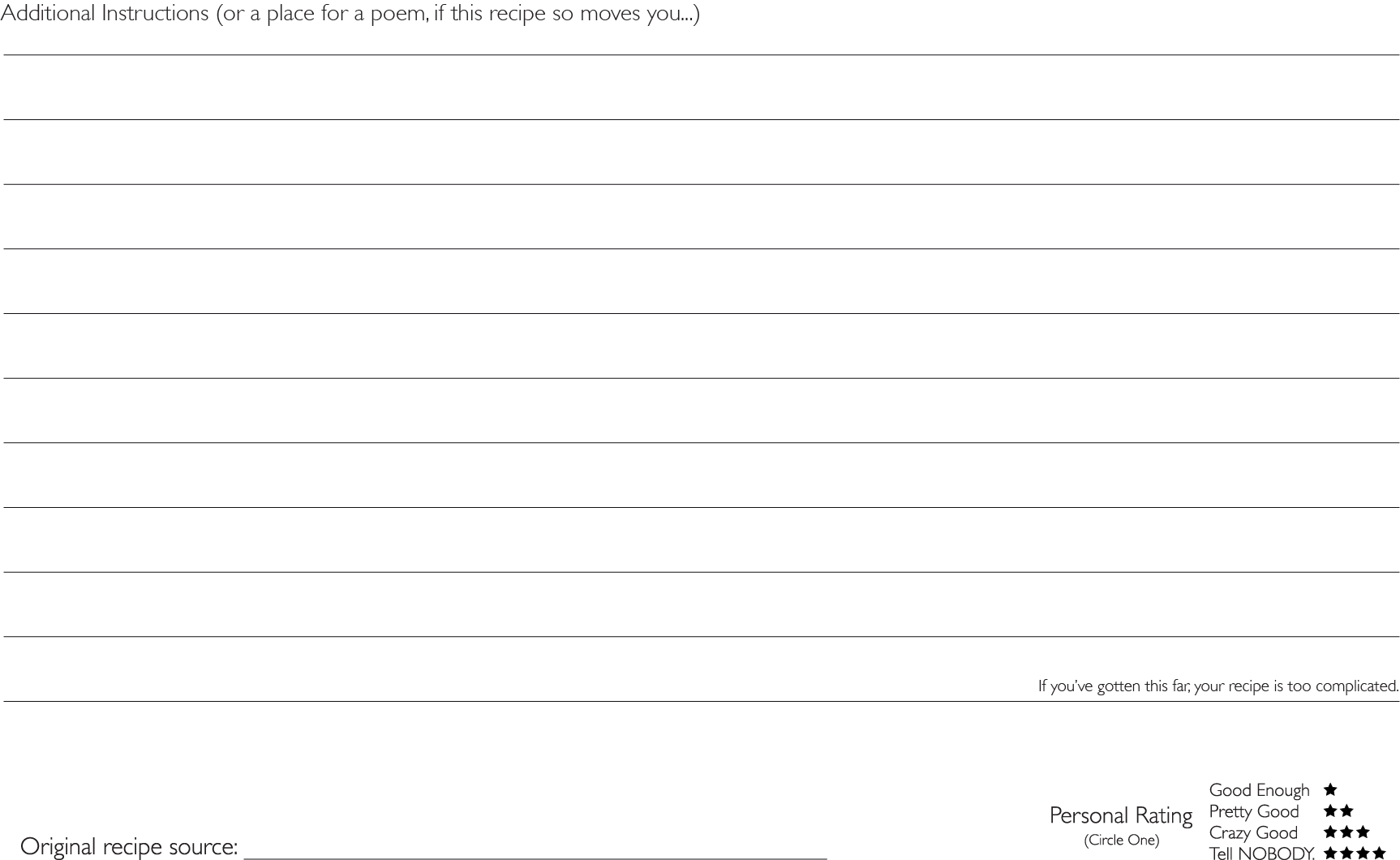 Modern Recipe Cards - Blessings Grow Meadows
