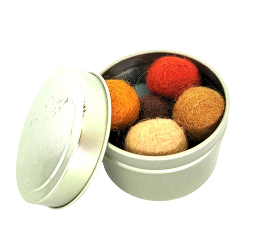 Organic wool cat ball toys from ReNewedPet, soft and colorful wool balls perfect for feline play and entertainment.
