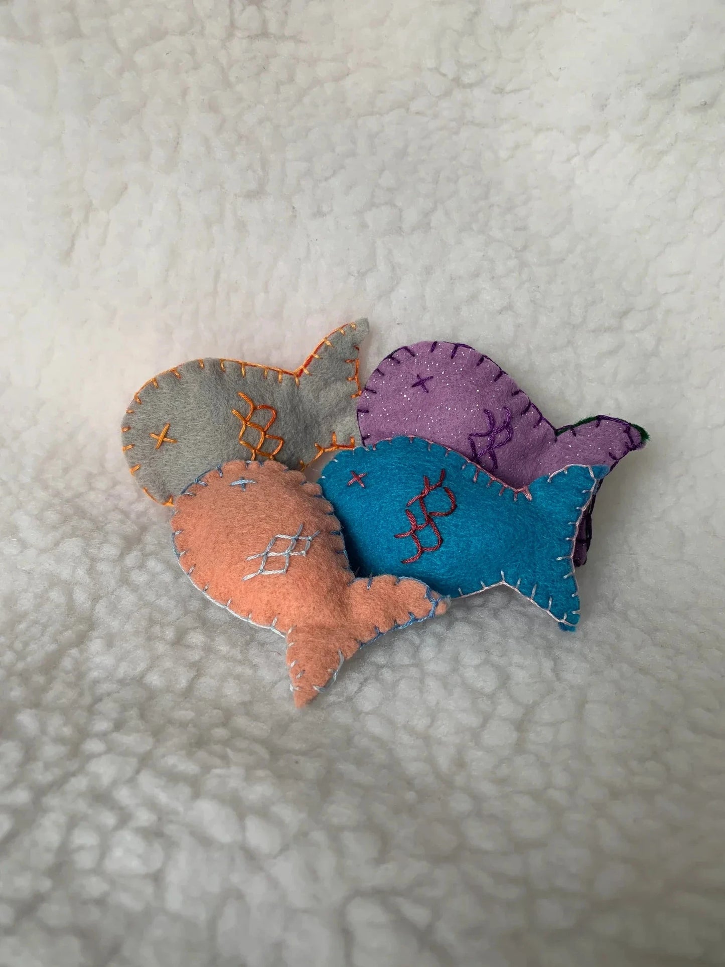 ReNewedPet Organic Cat-Nip Fish Cat Toy from FUN STUFF! soft plush toy with organic cat nip for playful feline fun.