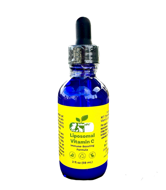ReNewedPet Immune Health Liquid Pet Vitamin C in a 1 oz bottle, designed to support pet immune systems naturally.