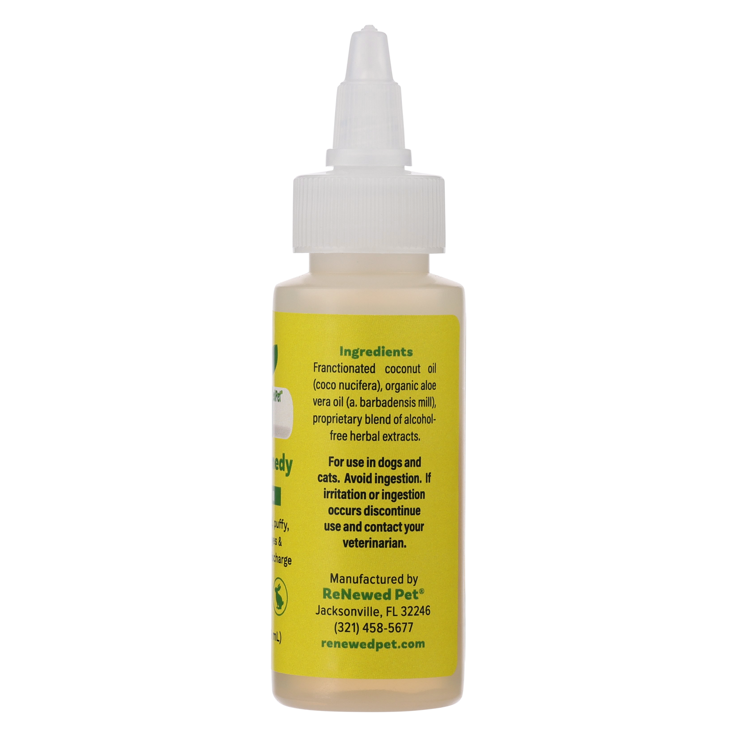 ReNewedPet Herbal Eye Remedy Drops for eye health, 1 oz bottle with natural herbal ingredients, suitable for eye care.