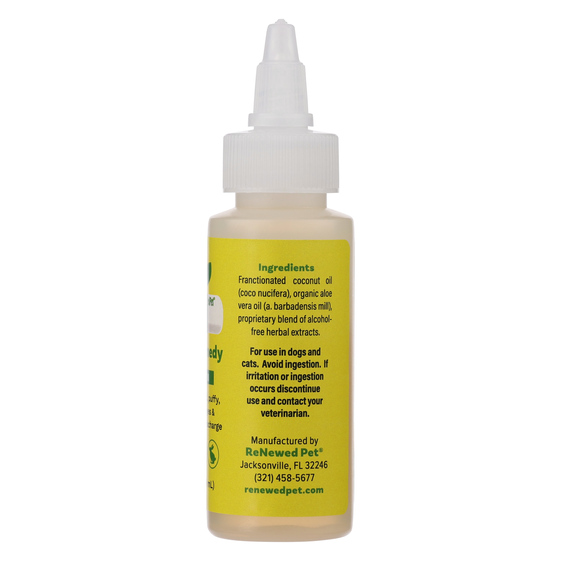 ReNewedPet Herbal Eye Remedy Drops for eye health, 1 oz bottle with natural herbal ingredients, suitable for eye care.