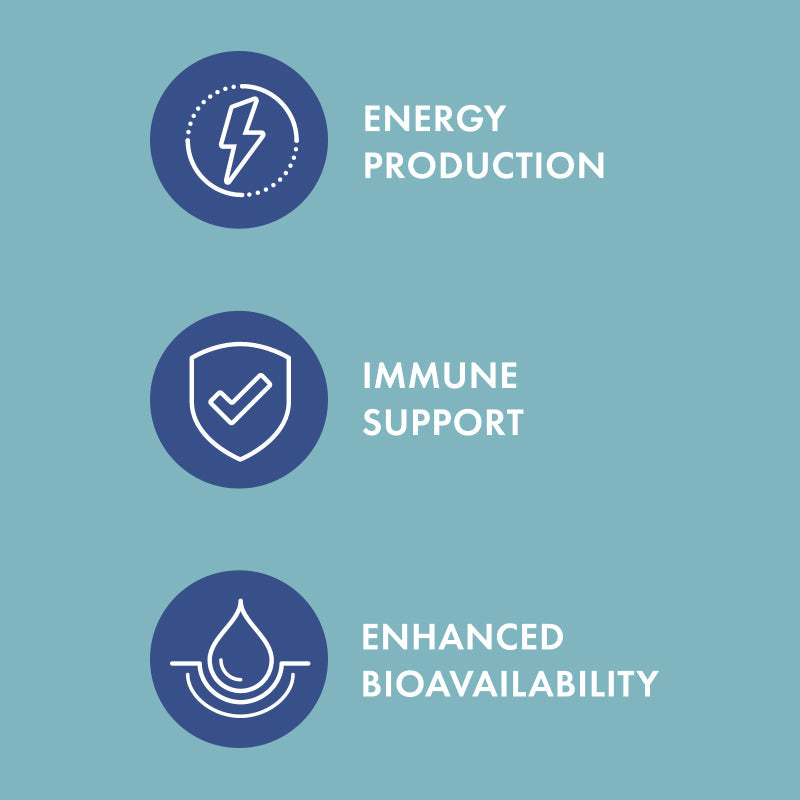 ReNewedPet Cellular Health Ubiquinol for Pets in a bottle, supporting pet energy and overall wellness with natural supplement.