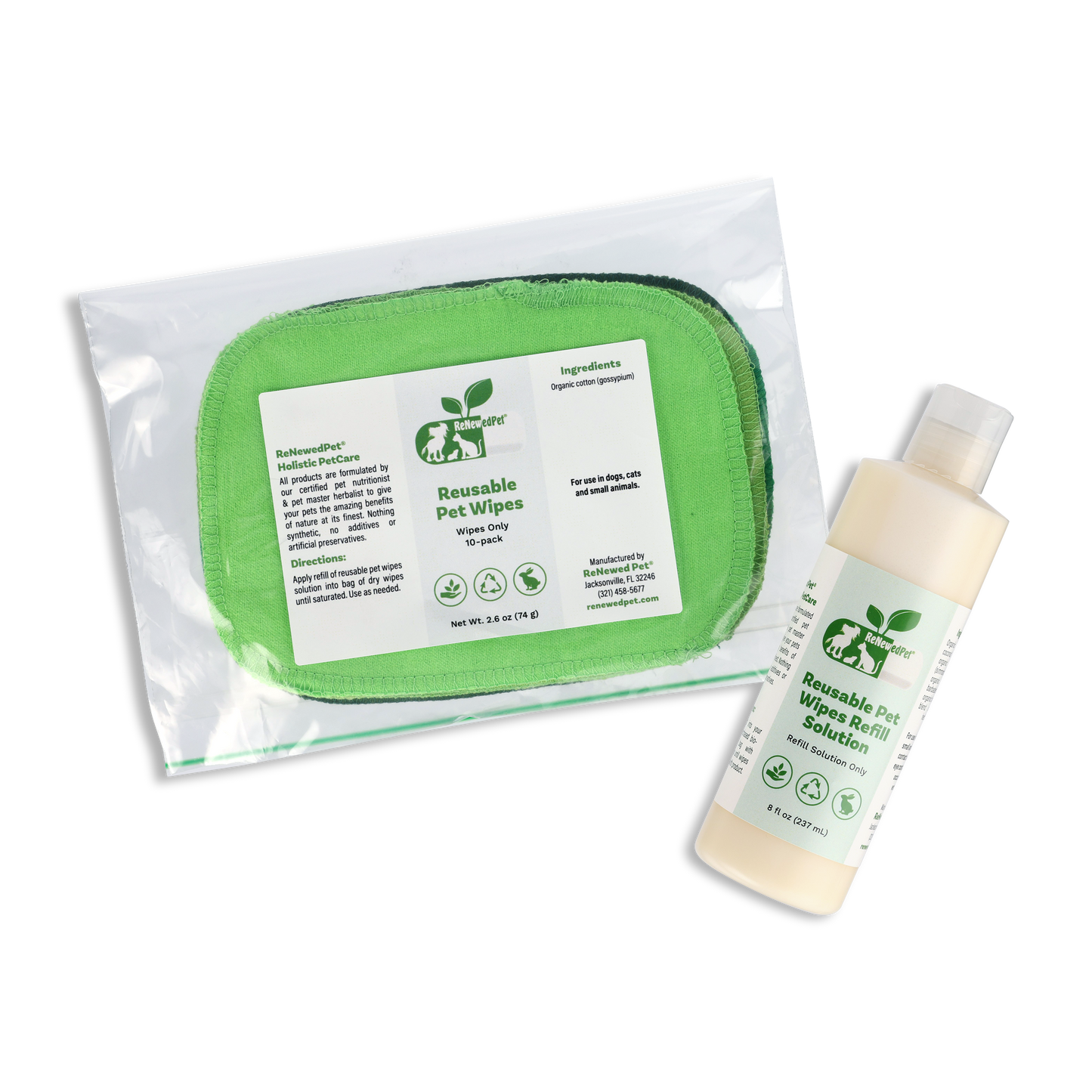 4-ALL PETS REUSABLE PET WIPES - Blessings Grow Meadows