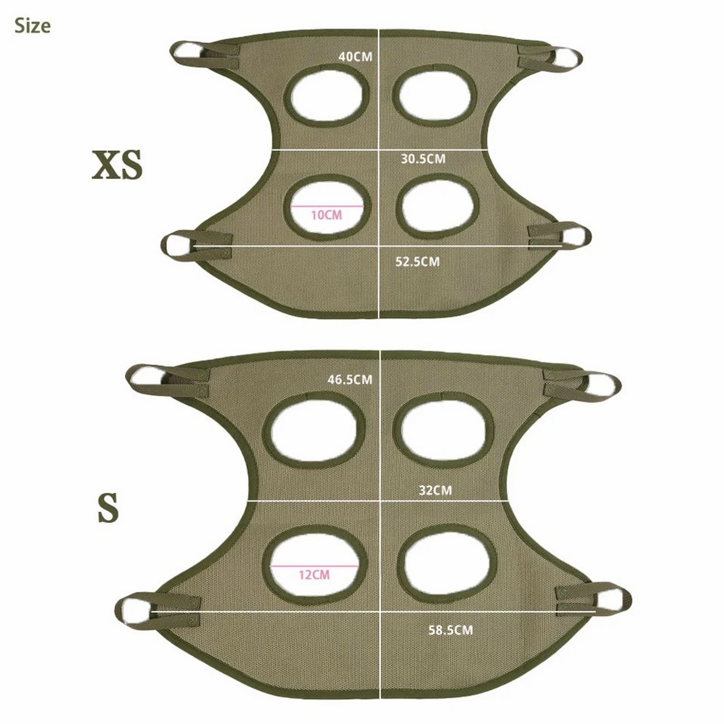 ReNewedPet pet grooming sling supporting pets during grooming, made of durable fabric with adjustable straps for comfort and convenience.