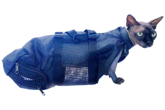 ReNewedPet small pet grooming bag for cats and small dogs, compact and portable grooming accessory.