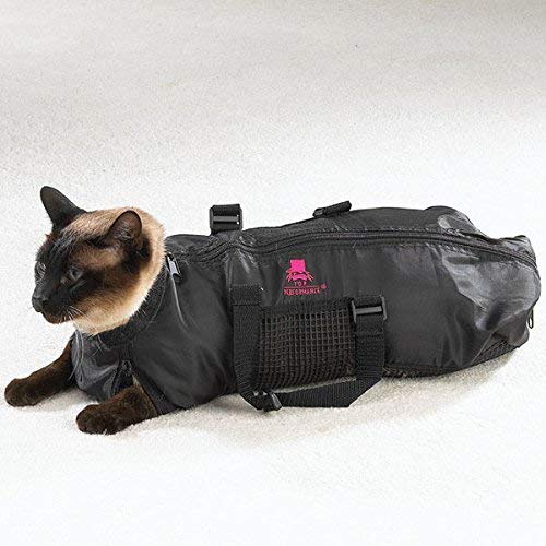 ReNewedPet small pet grooming bag for cats and small dogs, compact and versatile grooming accessory with multiple compartments.