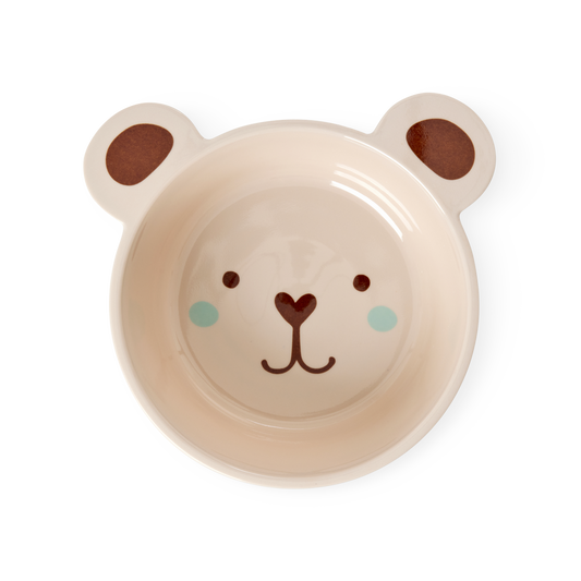Melamine Kids Bowl | Brown Bear Print - 16.9oz - Blessings Grow Meadows