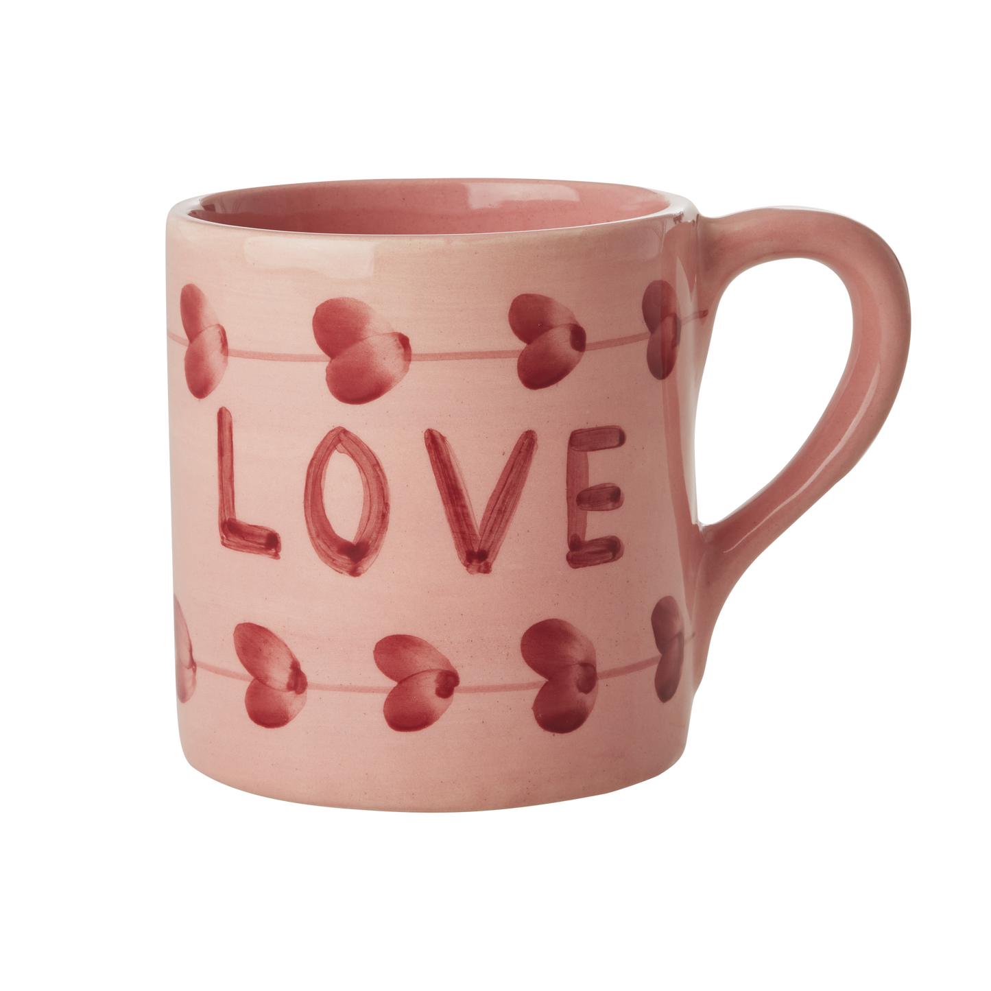 Ceramic Mug with Hand Painted Love - 14.2 oz - Blessings Grow Meadows -