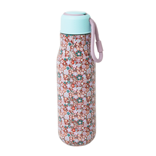 Stainless Steel Thermo Bottle | Floral Print - Blessings Grow Meadows